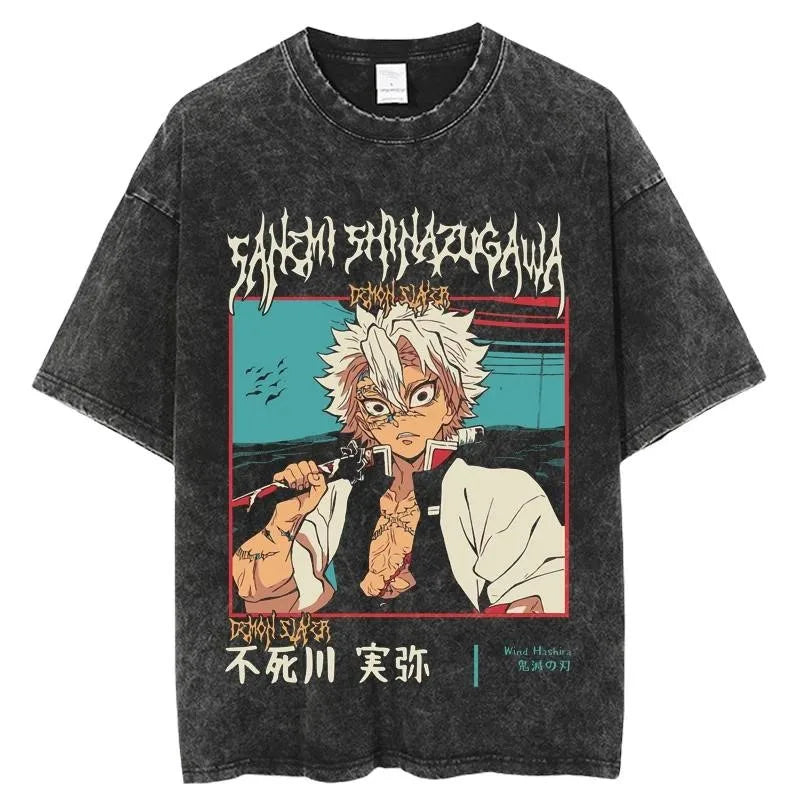 Anime Demon Slayer Rengoku Kyoujurou Printed T Shirt
