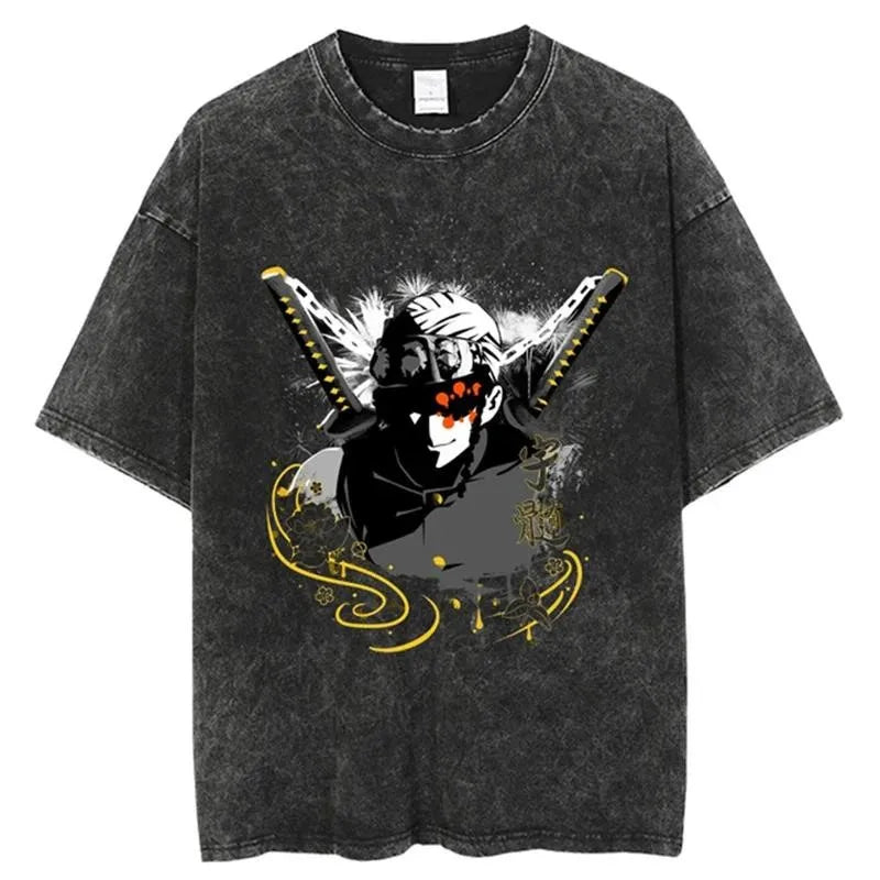 Anime Demon Slayer Rengoku Kyoujurou Printed T Shirt