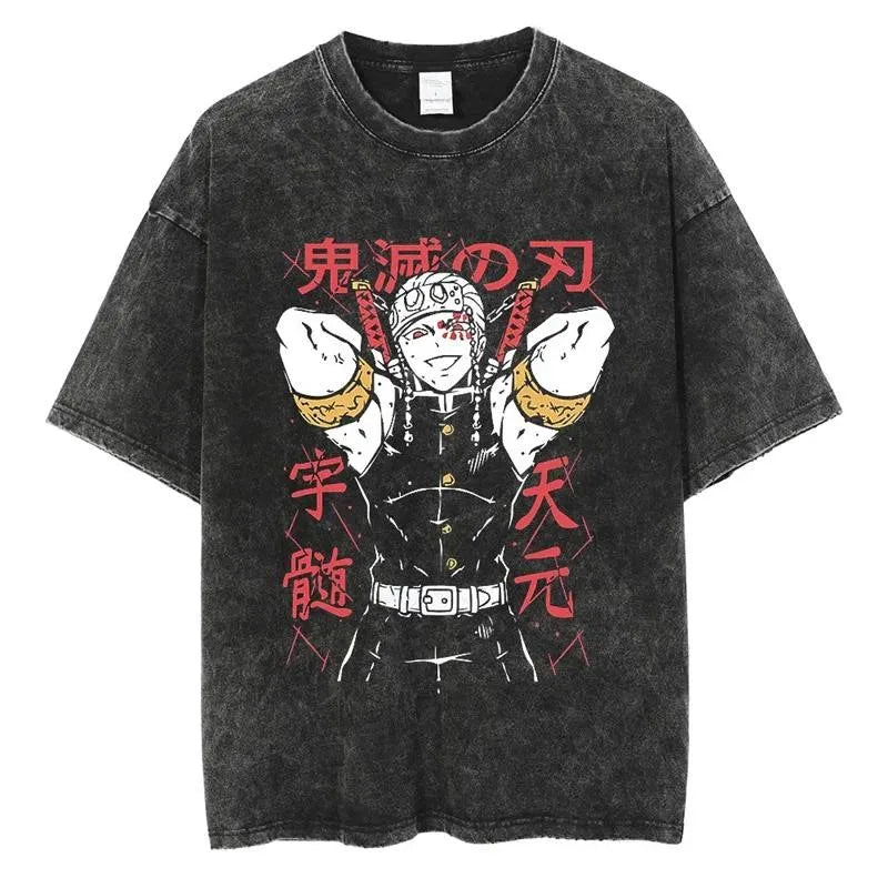 Anime Demon Slayer Rengoku Kyoujurou Printed T Shirt