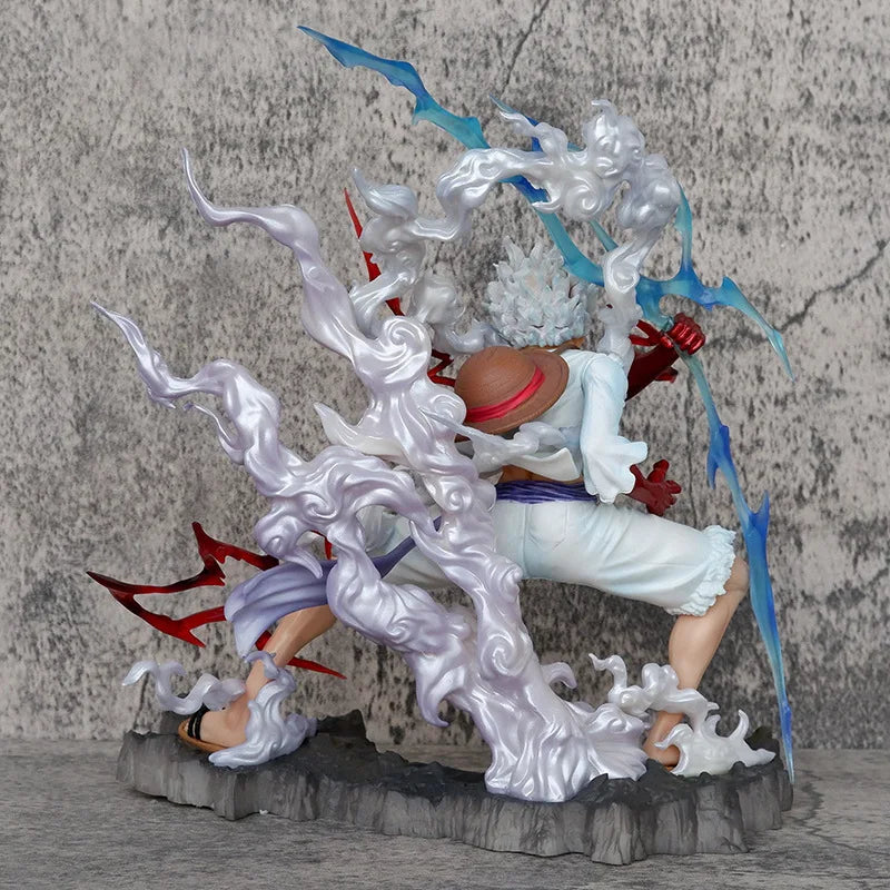 25cm One Piece Raiden Five Gear Nica Lightning Luffy Action Figure