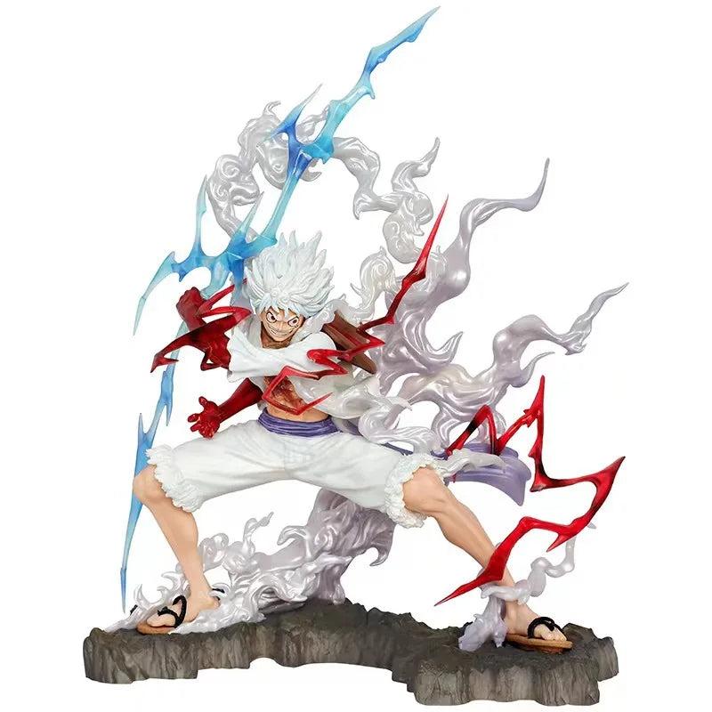 25cm One Piece Raiden Five Gear Nica Lightning Luffy Action Figure